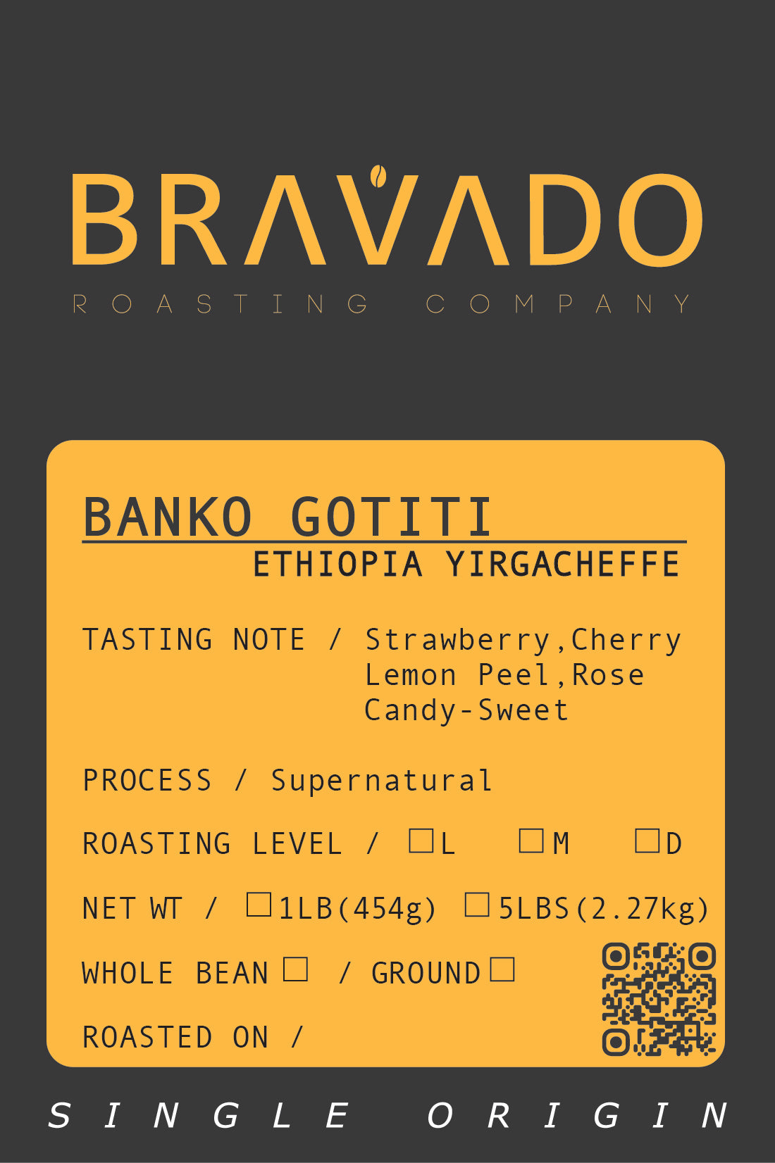Ethiopia Yirgacheffe - Banko Gotiti